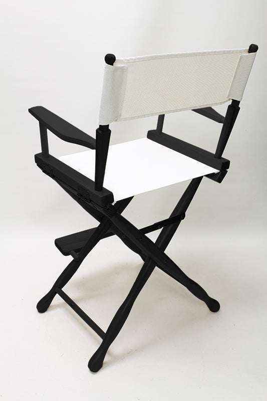 Counter Height (24″) Director’s Chair – Gold Medal Classic Black Finish