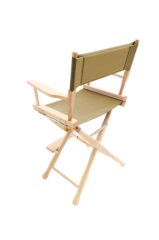 Counter Height (24″) Director’s Chair – Gold Medal Classic Natural Finish