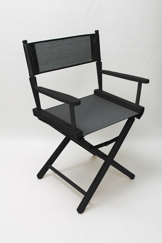 Table Height (18″) Director’s Chair – Black Finish