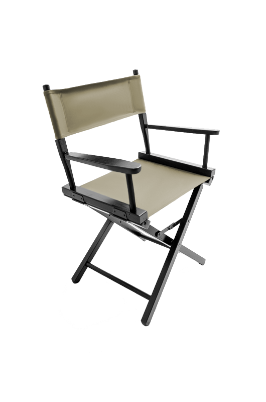 Table Height (18″) Director’s Chair – Black Finish