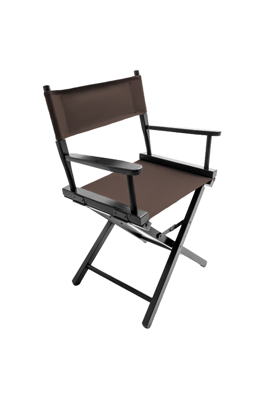 Table Height (18″) Director’s Chair – Black Finish