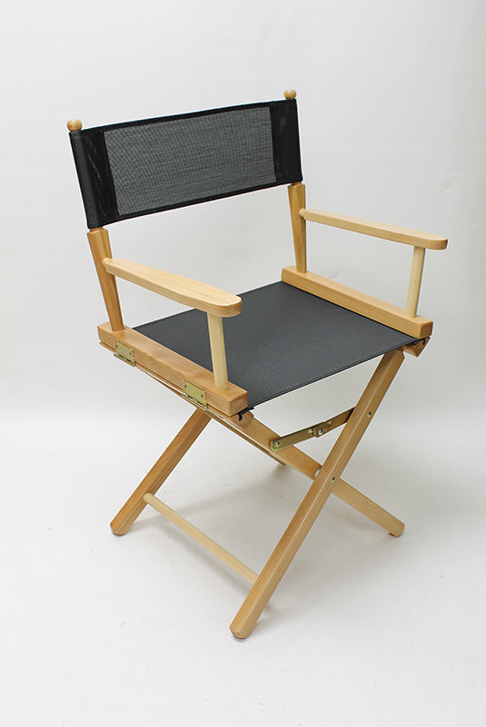 Table Height (18″) Director’s Chair – Natural Finish