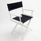 Table Height (18″) Director’s Chair – White Finish