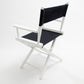 Table Height (18″) Director’s Chair – White Finish
