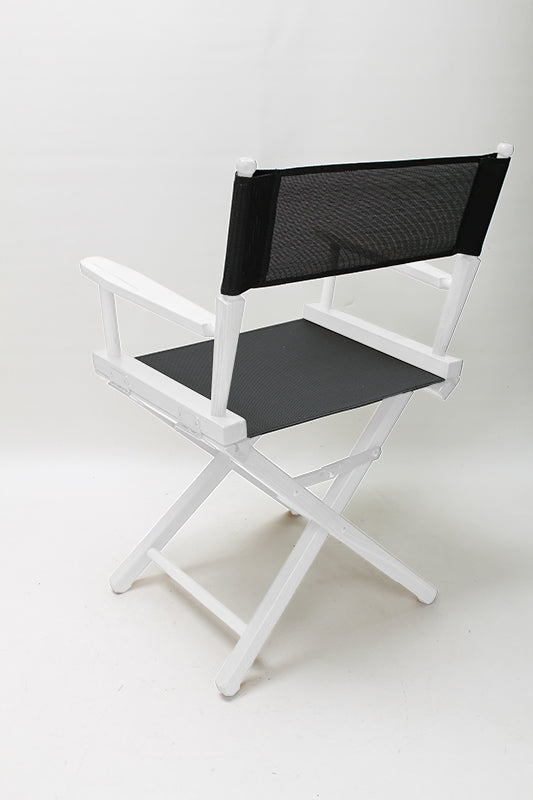 Table Height (18″) Director’s Chair – White Finish