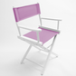 Table Height (18″) Director’s Chair – White Finish