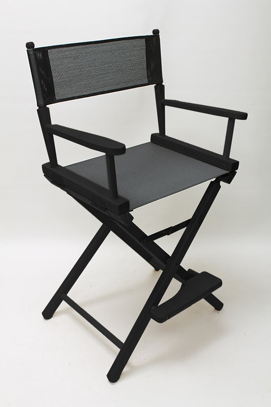 Counter Height (24″) Director’s Chair – Black Finish