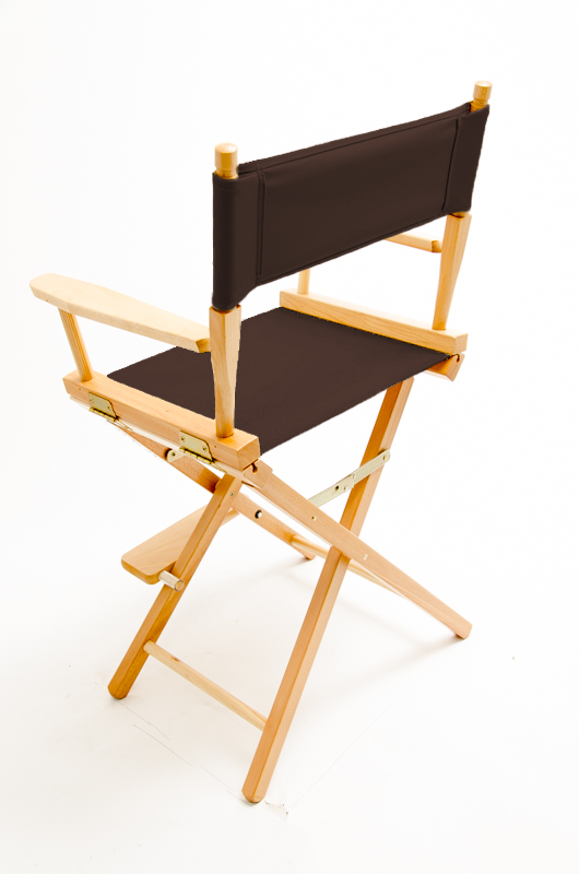 Counter Height (24″) Director’s Chair – Natural Finish