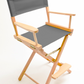 Counter Height (24″) Director’s Chair – Natural Finish