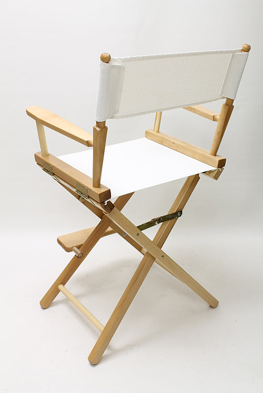 Counter Height (24″) Director’s Chair – Natural Finish