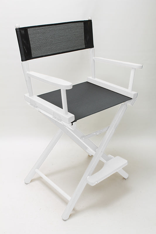 Counter Height (24″) Director’s Chair – White Finish