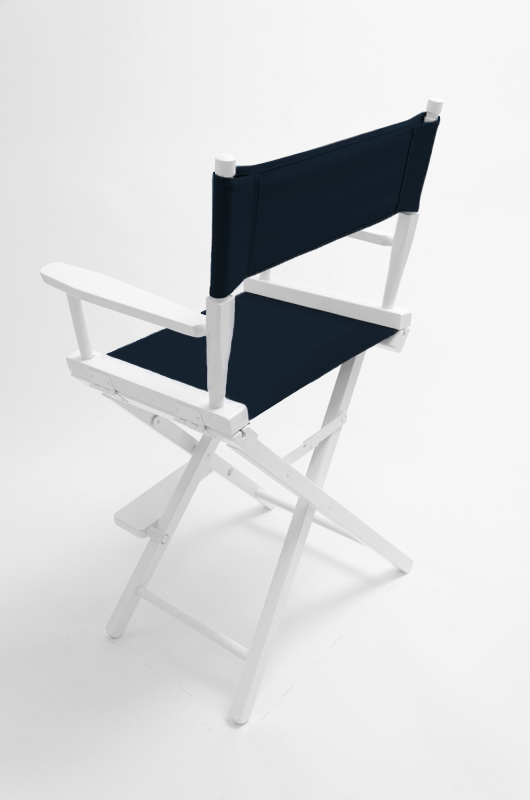 Counter Height (24″) Director’s Chair – White Finish