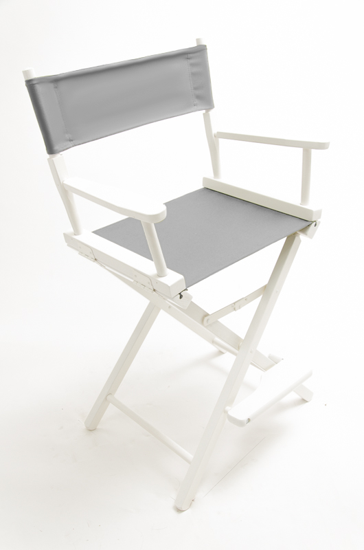 Counter Height (24″) Director’s Chair – White Finish