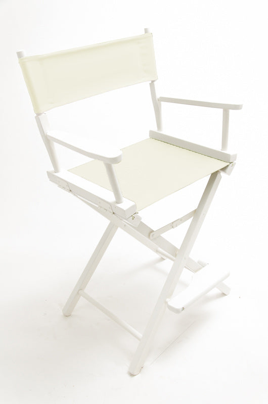 Counter Height (24″) Director’s Chair – White Finish