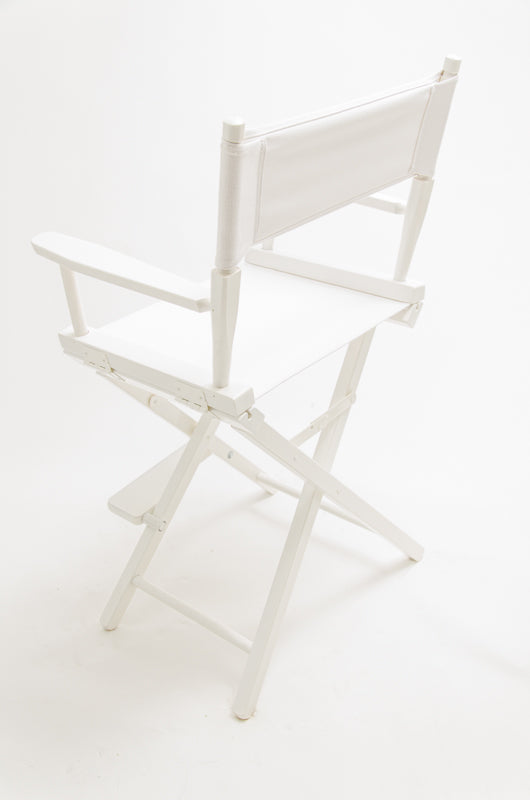 Counter Height (24″) Director’s Chair – White Finish