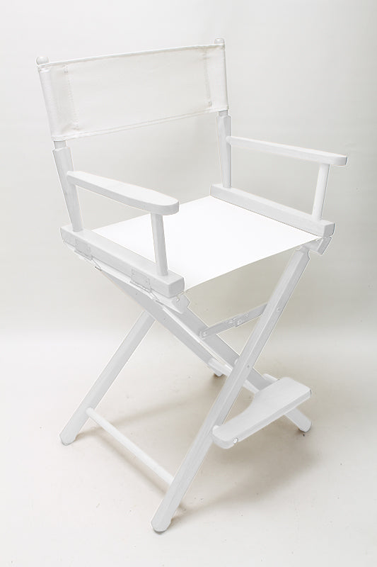 Counter Height (24″) Director’s Chair – White Finish