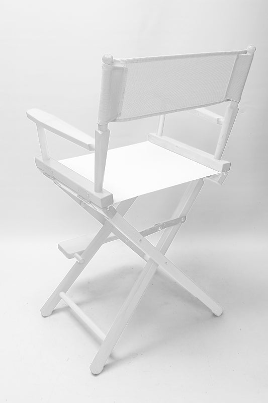 Counter Height (24″) Director’s Chair – White Finish