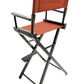 Bar Height (30″) Director’s Chair – Black Finish