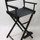 Bar Height (30″) Director’s Chair – Black Finish