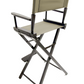Bar Height (30″) Director’s Chair – Black Finish