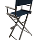 Bar Height (30″) Director’s Chair – Black Finish