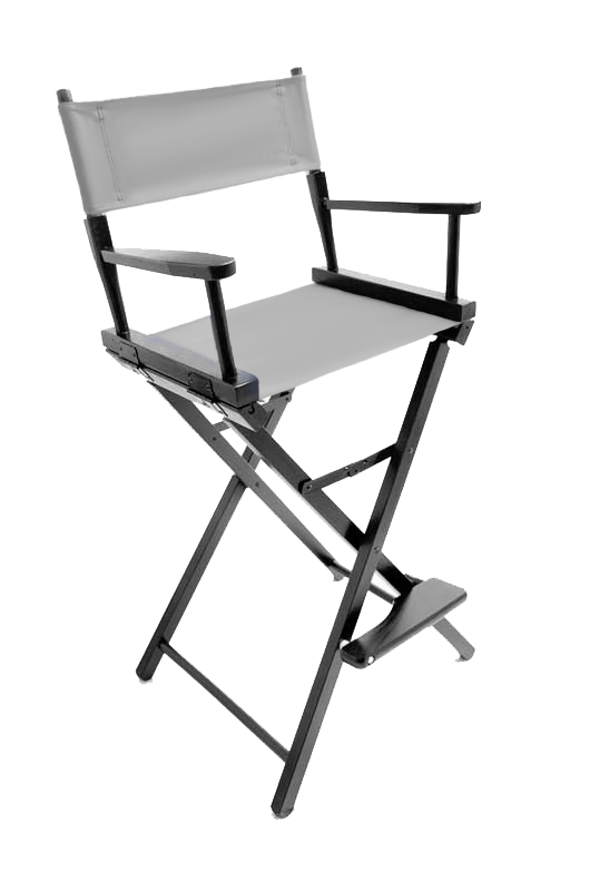 Bar Height (30″) Director’s Chair – Gold Medal Contemporary