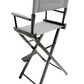 Bar Height (30″) Director’s Chair – Black Finish
