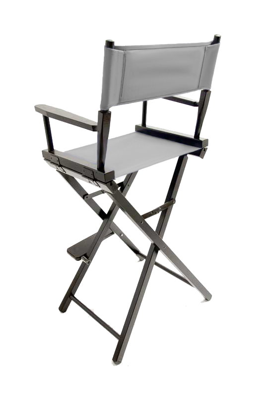 Bar Height (30″) Director’s Chair – Black Finish