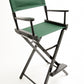 Bar Height (30″) Director’s Chair – Black Finish