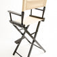 Bar Height (30″) Director’s Chair – Black Finish