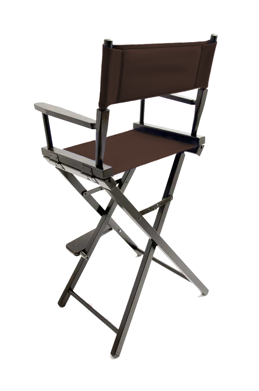 Bar Height (30″) Director’s Chair – Black Finish