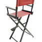 Bar Height (30″) Director’s Chair – Black Finish
