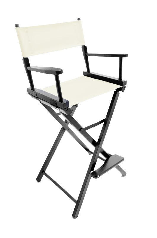 Bar Height (30″) Director’s Chair – Black Finish