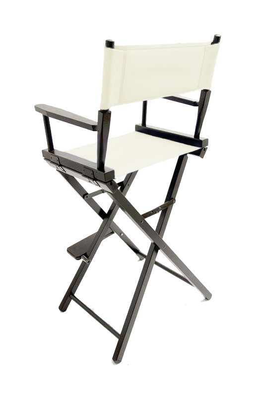 Bar Height (30″) Director’s Chair – Black Finish