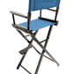Bar Height (30″) Director’s Chair – Black Finish