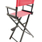 Bar Height (30″) Director’s Chair – Black Finish