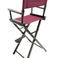 Bar Height (30″) Director’s Chair – Black Finish