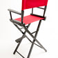 Bar Height (30″) Director’s Chair – Black Finish