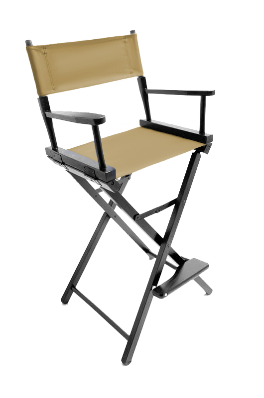 Bar Height (30″) Director’s Chair – Gold Medal Contemporary