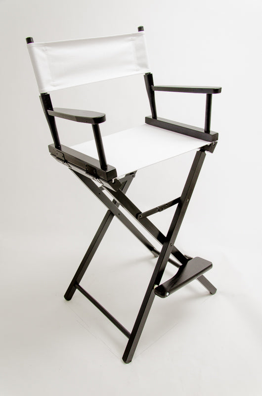 Bar Height (30″) Director’s Chair – Black Finish