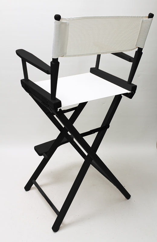 Bar Height (30″) Director’s Chair – Black Finish