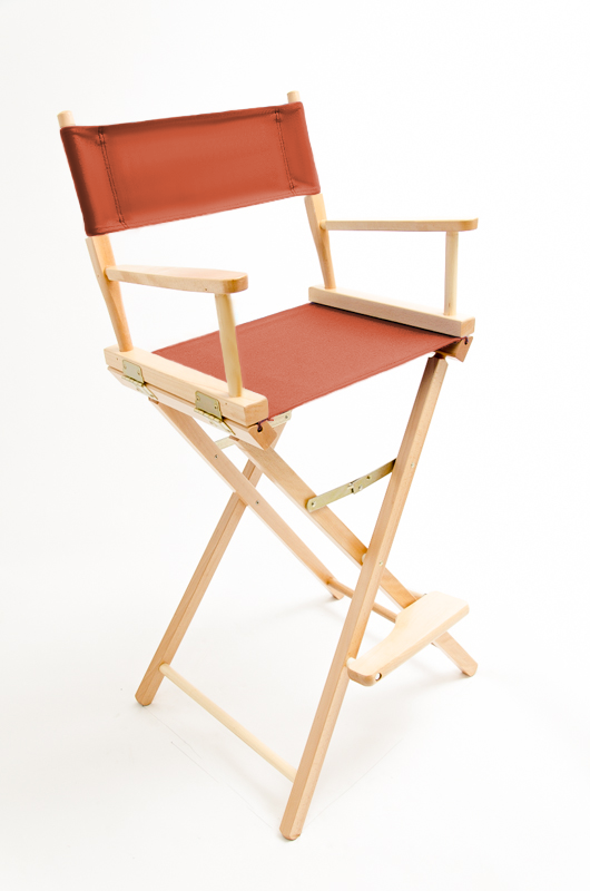 Bar Height (30″) Director’s Chair – Natural Finish