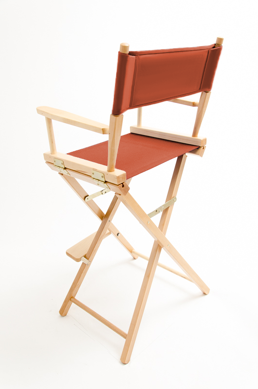 Bar Height (30″) Director’s Chair – Natural Finish