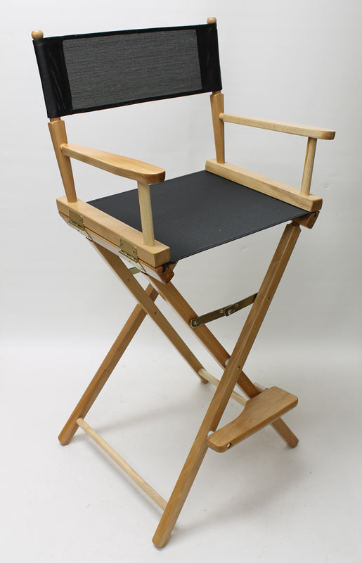 Bar Height (30″) Director’s Chair – Natural Finish