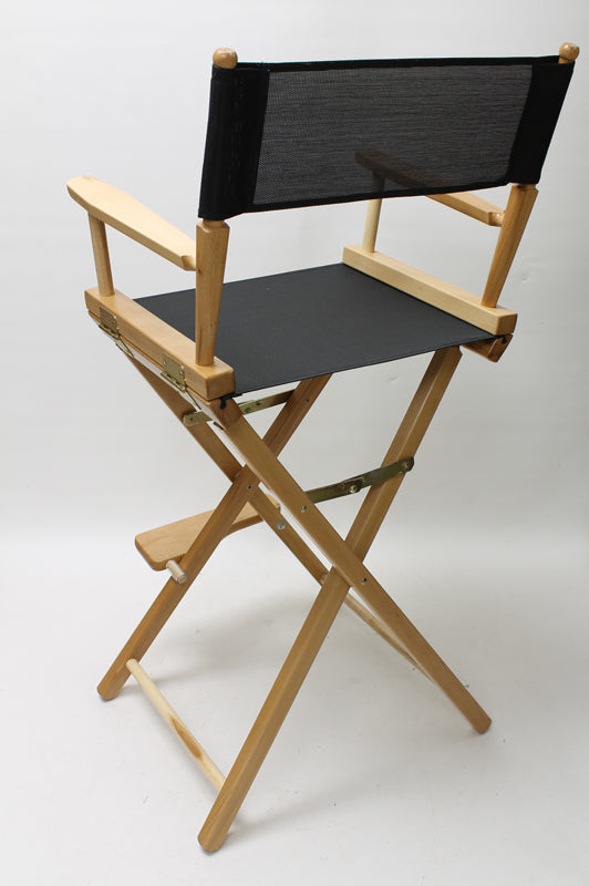 Bar Height (30″) Director’s Chair – Natural Finish