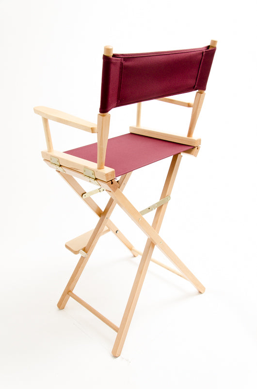 Bar Height (30″) Director’s Chair – Natural Finish