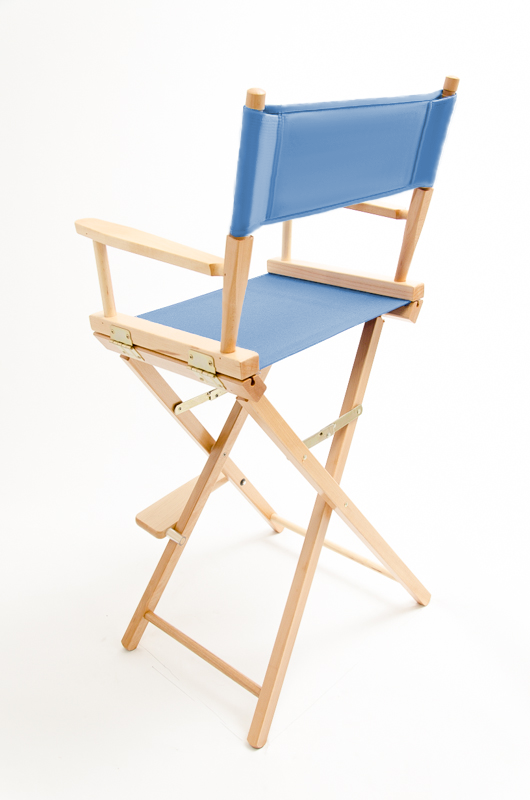 Bar Height (30″) Director’s Chair – Natural Finish