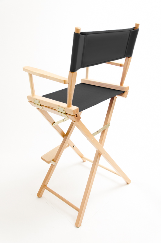 Bar Height (30″) Director’s Chair – Natural Finish