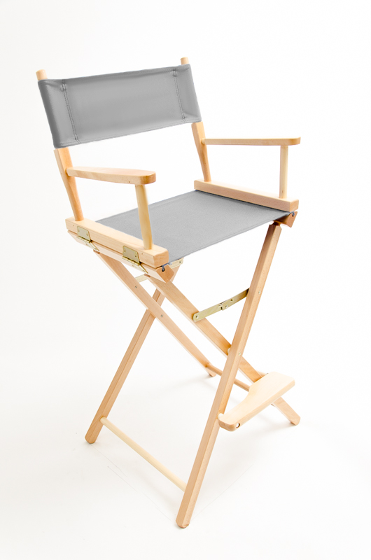 Bar Height (30″) Director’s Chair – Natural Finish