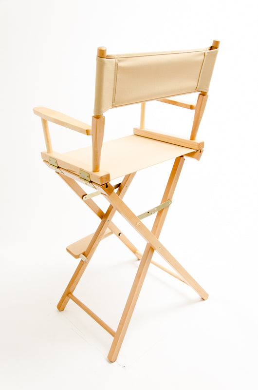 Bar Height (30″) Director’s Chair – Natural Finish